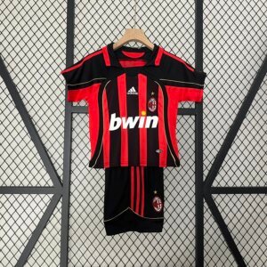 Retro 06-07 AC Milan Home Kids Kit