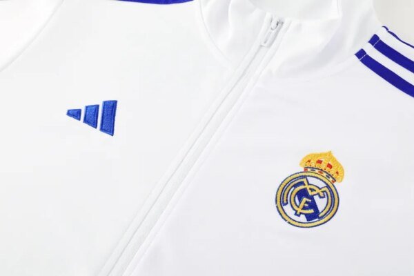 24-25 Real Madrid White Jacket Tracksuit - Image 7