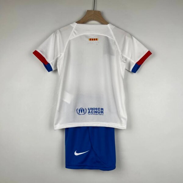 23-24 Barcelona Away Kid Kit - Image 5