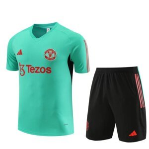 23-24 Manchester United Training Short Sleeve Suit