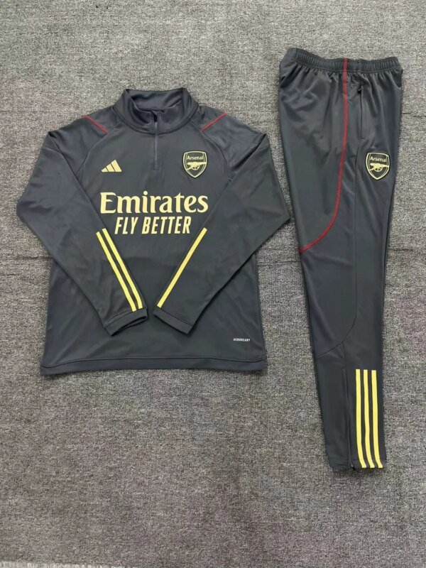 23-24 Arsenal Grey Training Suit - Image 14