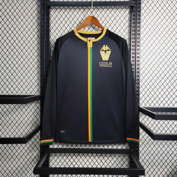 23-24 Venezia Black Long Sleeve Training Jersey