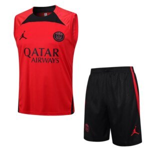 23-24 PSG Jordan Red Training Vest Suit