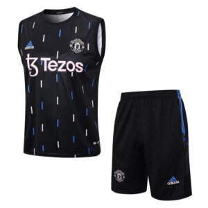 23-24 Manchester United Black Training Vest Suit