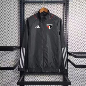 23-24 Sao Paulo Black Windbreaker S-XXL