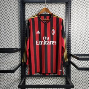13-14 AC Milan Home Retro Long Sleeve Jersey