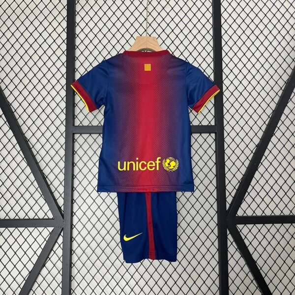 Retro 12-13 Barcelona Home Kids Kit - Image 3