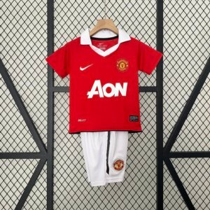 Retro 10-11 Manchester United Home Kids Kit