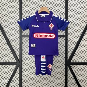Retro1998 Fiorentina Home Kids Kit