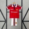 Retro 98-99 Manchester United  Home Kids Kit