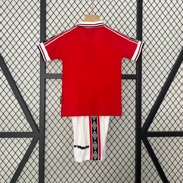 Retro 98-99 Manchester United  Home Kids Kit - Image 4