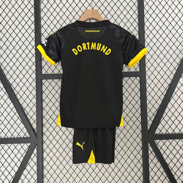 23-24 Borussia Dortmund Away Kids Kit - Image 5