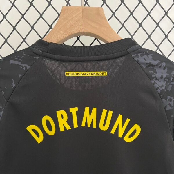 23-24 Borussia Dortmund Away Kids Kit - Image 7