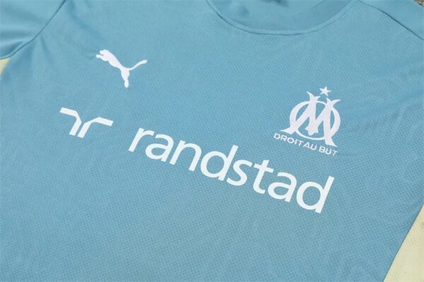 24-25 Olympique Marseille Short Sleeve Training Suit - Image 3