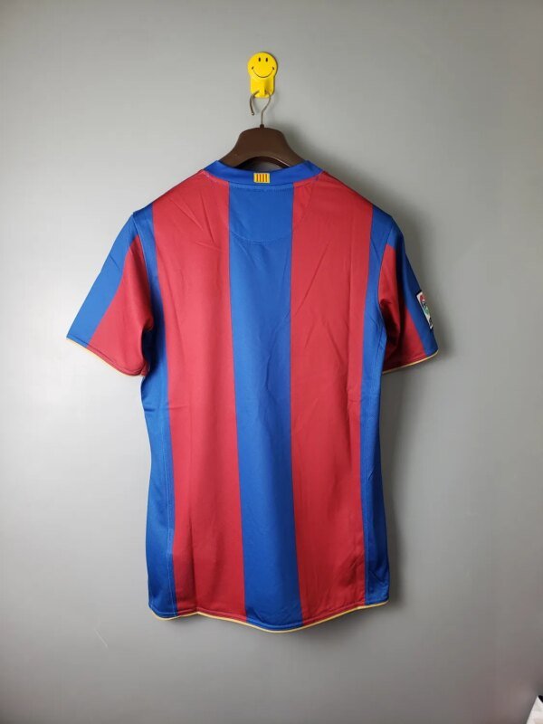 07-08 Barcelona Home Retro Jersey - Image 3