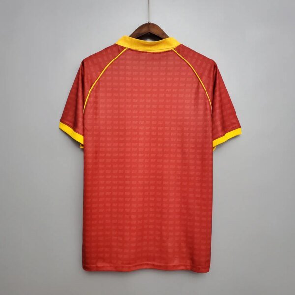 90-91 Roma Home Retro Jersey - Image 2