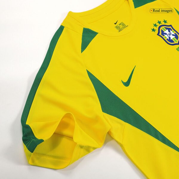 Brazil RONALDINHO #11 Home  Jersey Retro 2002/03 - Image 4