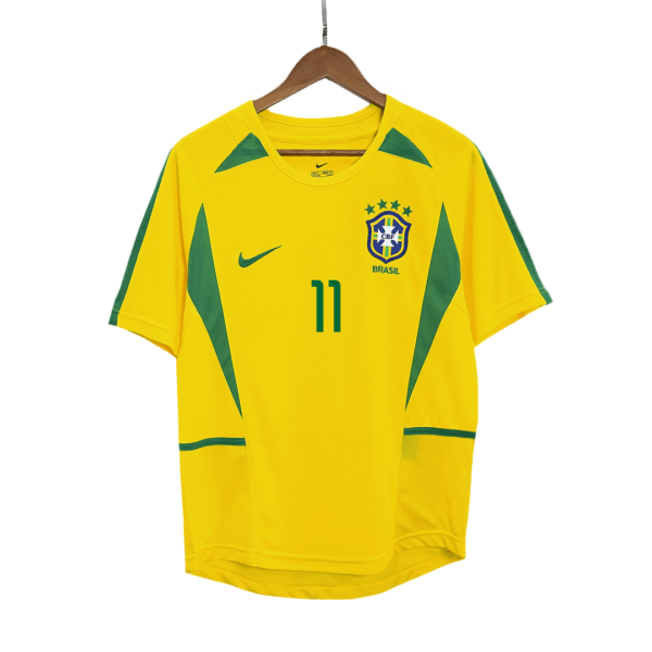 Brazil RONALDINHO #11 Home  Jersey Retro 2002/03 - Image 2