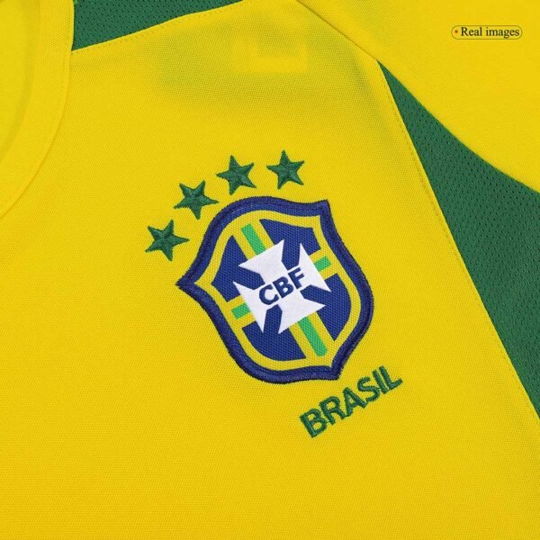 Brazil RONALDINHO #11 Home  Jersey Retro 2002/03 - Image 5