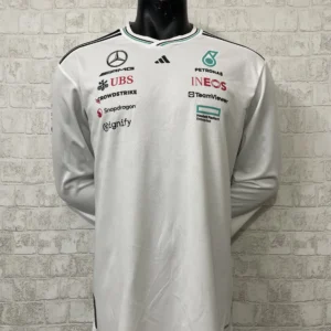 F1 Mercedes 2025 White Long Sleeve