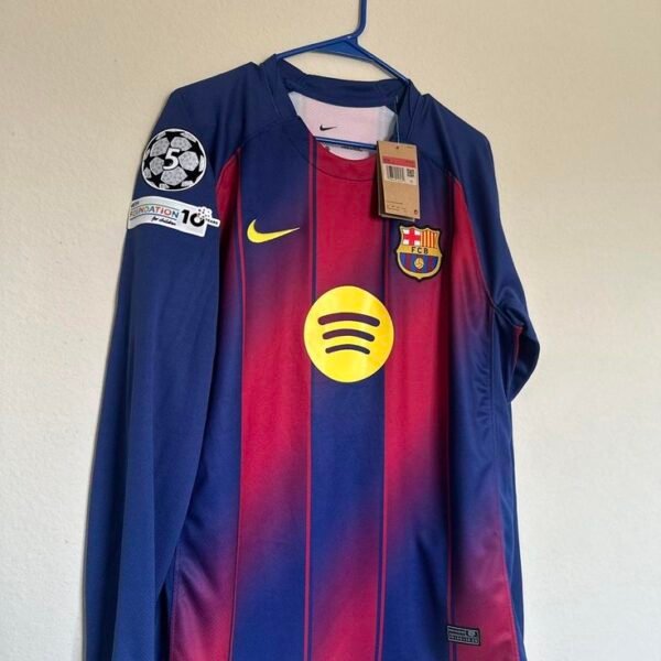 25-26 Barcelona Home Long Sleeve Kit - Image 2